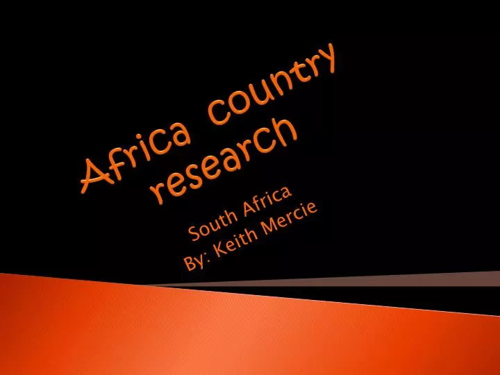 africa country research