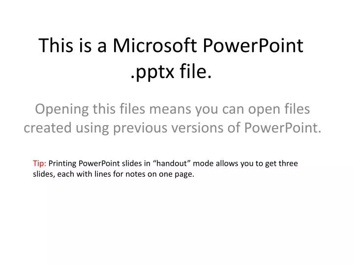 this is a microsoft powerpoint pptx file