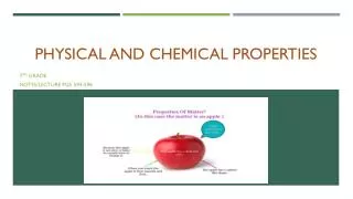 Physical and Chemical Properties