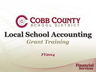 Local School Accounting Grant Training