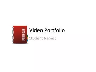 video portfolio