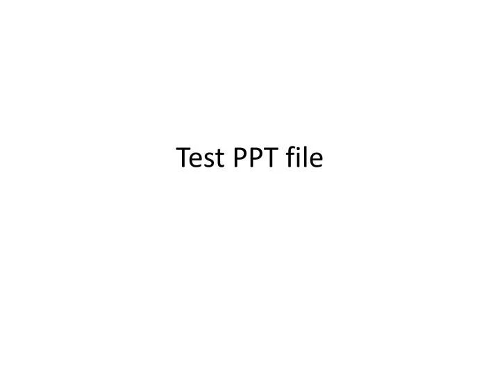 test ppt file