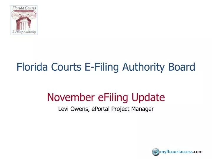 florida courts e filing authority board