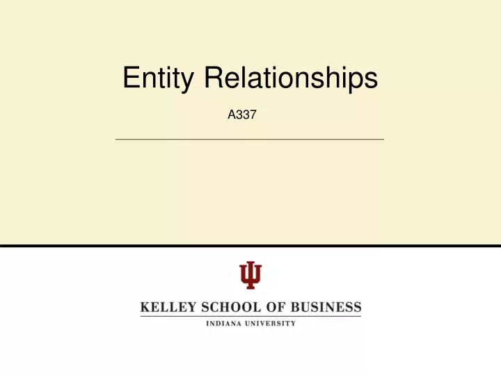 entity relationships