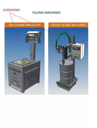 GAS FILLING MACHINES