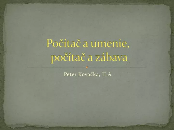 po ta a umenie po ta a z bava