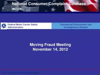 National Consumer Complaint Database (NCCDB)