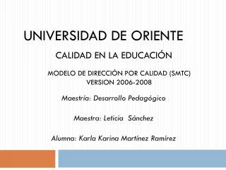 universidad de oriente