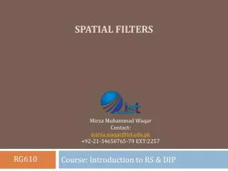 Spatial Filters