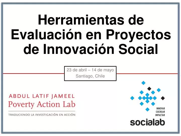 herramientas de evaluaci n en proyectos de innovaci n social
