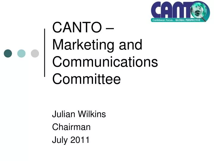 canto marketing and communications committee