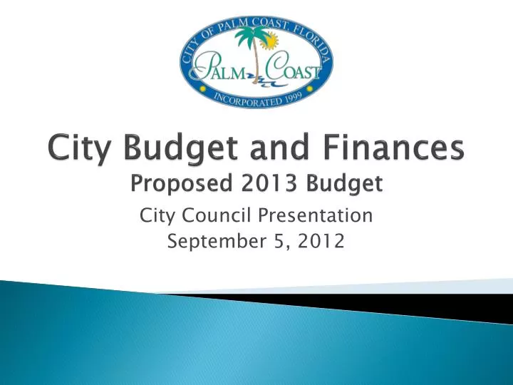 city budget and finances proposed 2013 budget