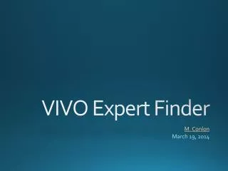 VIVO Expert Finder