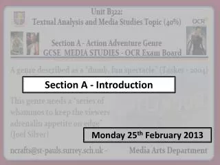 Section A - Introduction