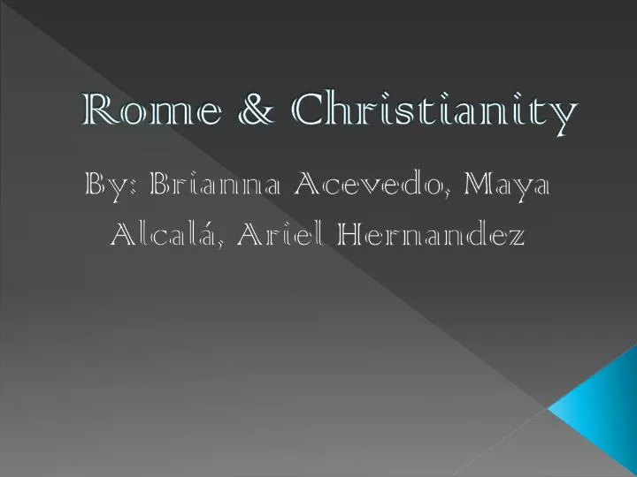 rome christianity