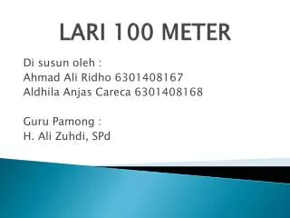 lari 100 meter