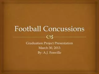 Football Concussions