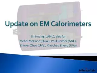 Update on EM Calorimeters
