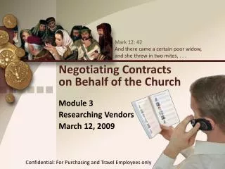 Negotiating Contracts on Behalf of the Church