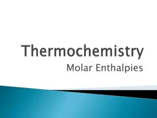 thermochemistry