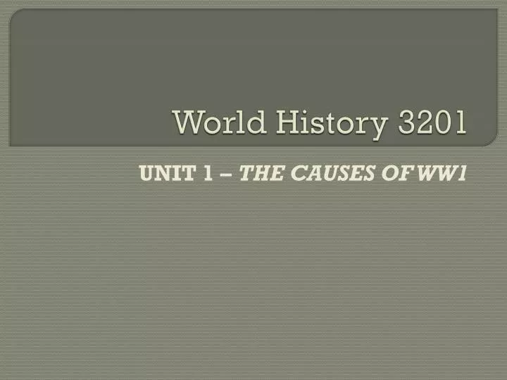 world history 3201