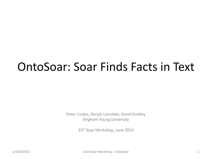 ontosoar soar finds facts in text