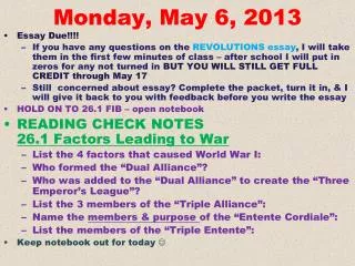 Monday, May 6, 2013