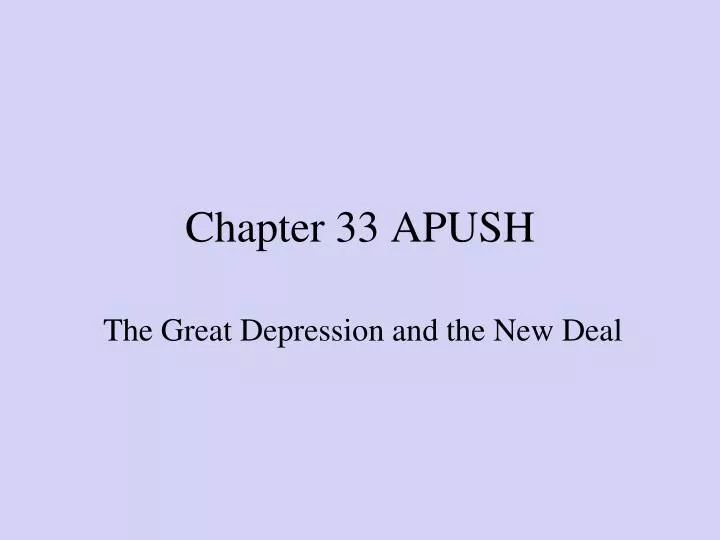 chapter 33 apush