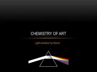 Chemistry of Art