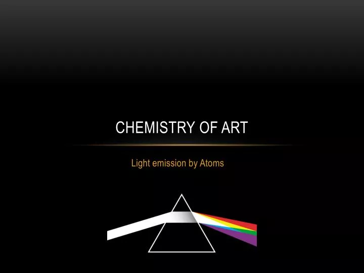 chemistry of art