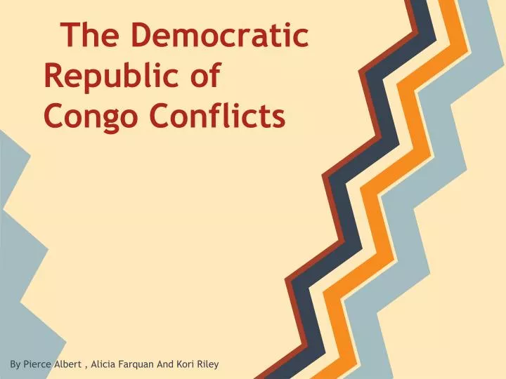 the democratic republic of congo conflicts
