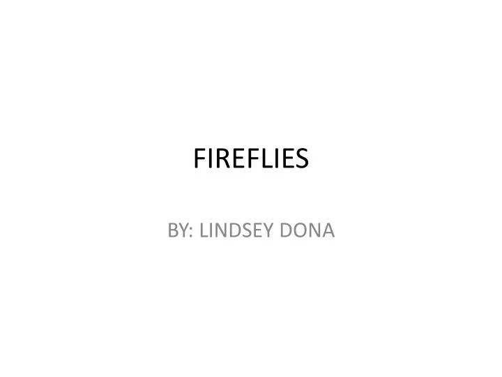 fireflies