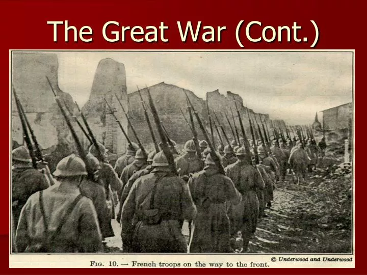 the great war cont
