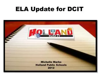 ELA Update for DCIT