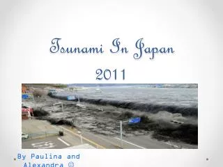 Tsunami In Japan 2011