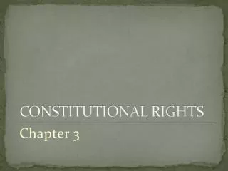 constitutional rights