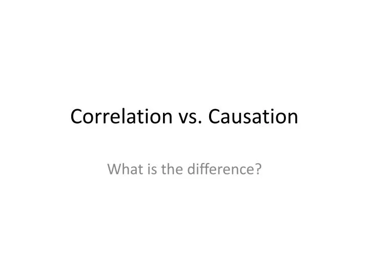 correlation vs causation