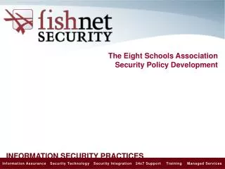 The Eight Schools Association Security Policy Development