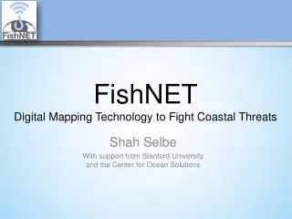 FishNET Digital Mapping Technology to Fight Coastal Threats