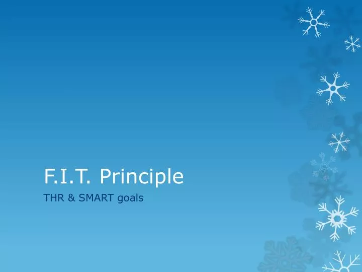 f i t principle