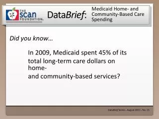 Medicaid Home- and Community-Based Care Spending
