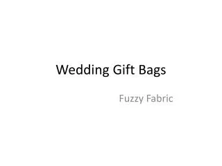 Wedding Gift Bags United States