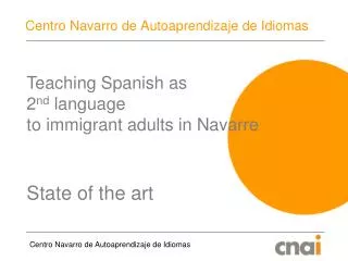 Centro Navarro de Autoaprendizaje de Idiomas