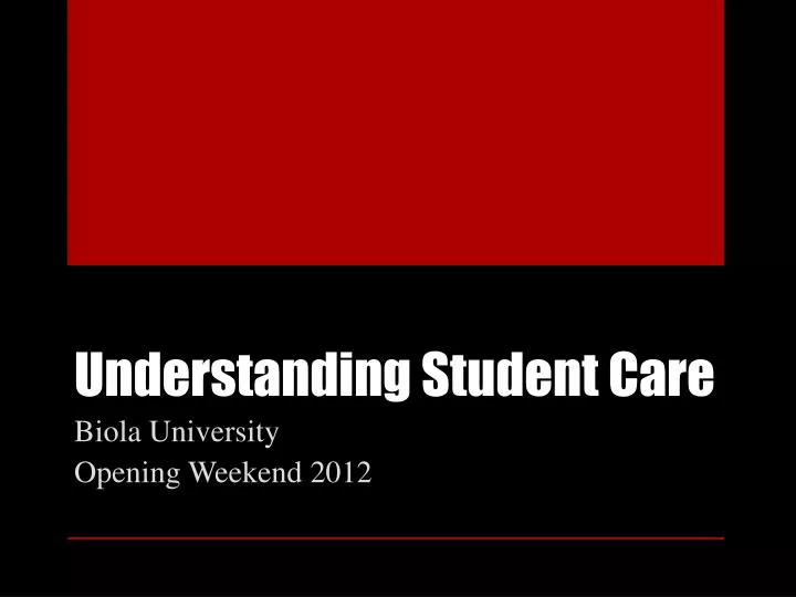 understanding student care