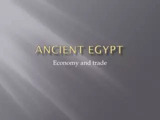 ancient egypt