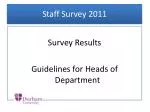 Staff Survey 2011 - slide 1