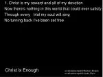 Christ is Enough - slide 1