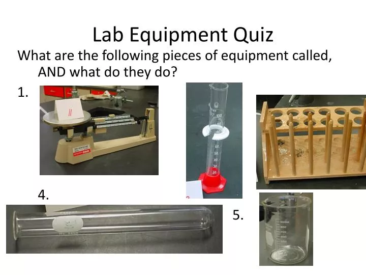 lab equipment quiz