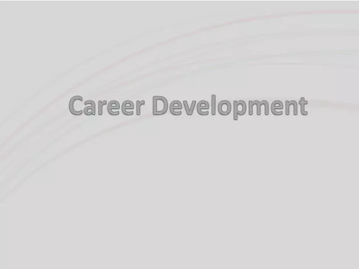 career development