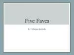 Five Faves - slide 1